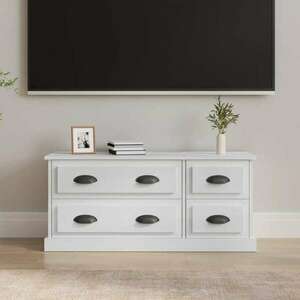 vidaXL magasfényű fehér szerelt fa TV-szekrény 100 x 35, 5 x 45 cm kép