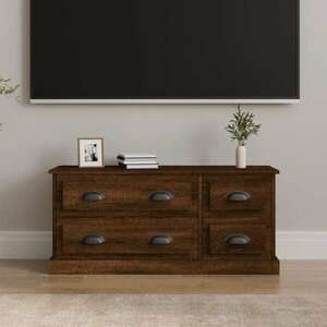Barna tölgyszínű szerelt fa tv-szekrény 100x35, 5x45 cm kép