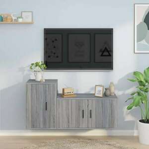vidaXL szürke sonoma szerelt fa TV-szekrény 80 x 40 x 40 cm kép