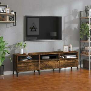 vidaXL füstös tölgyszínű szerelt fa TV-szekrény 150x30x44, 5 cm kép