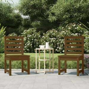 vidaXL 2 db tömör fenyőfa kerti szék 40, 5 x 48 x 91, 5 cm kép