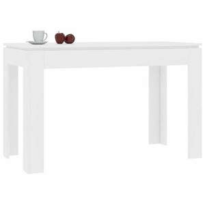 Fehér forgácslap étkezőasztal 120 x 60 x 76 cm kép