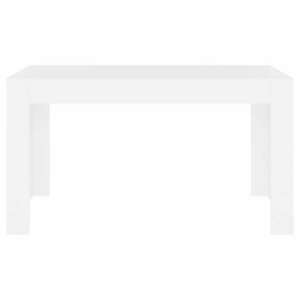 Fehér forgácslap étkezőasztal 140 x 74, 5 x 76 cm kép