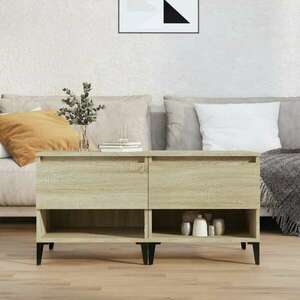 vidaXL 2 db sonoma-tölgyszínű szerelt fa kisasztal kép