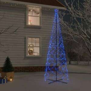 vidaXL kúp alakú karácsonyfa 500 kék LED-del 100 x 300 cm kép
