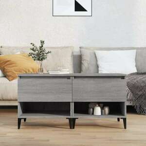 vidaXL 2 db szürke sonoma színű szerelt fa kisasztal 50x46x50 cm kép