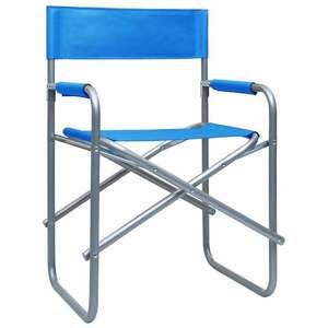 2 db kék acél rendezői szék kép