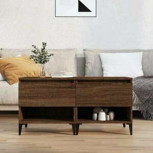 vidaXL 2 db barna tölgyszínű szerelt fa kisasztal 50 x 46 x 50 cm kép