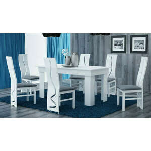 Étkezőasztal Holzmeister 160 x 80 cm, fehér kép