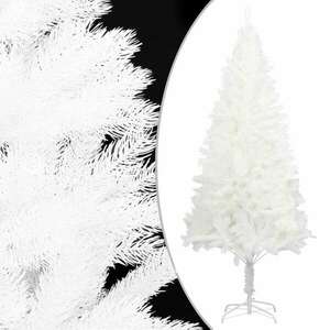 Fehér műkarácsonyfa led-ekkel és gömbszettel 120 cm kép