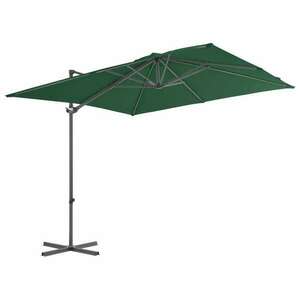 Zöld kültéri napernyő hordozható talppal kép
