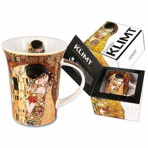 Klimt porcelán bögre díszdobozban 350 ml - The Kiss - CARMANI kép