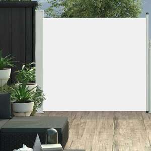 vidaXL krémszínű kihúzható oldalsó teraszi napellenző 170 x 300 cm kép