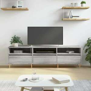 vidaXL szürke sonoma színű szerelt fa TV-szekrény 150x30x44, 5 cm kép