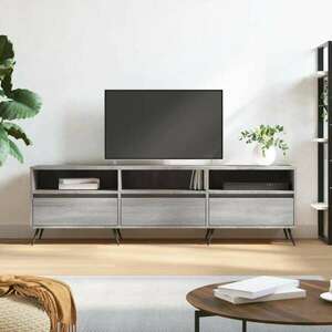 vidaXL szürke sonoma színű szerelt fa TV-szekrény 150x30x44, 5 cm kép