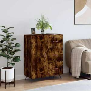 Füstös tölgyszínű szerelt fa tálalószekrény 69, 5 x 34 x 90 cm kép