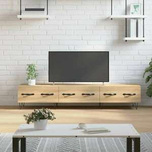 vidaXL sonoma tölgyszínű szerelt fa TV-szekrény 150x36x55 cm kép