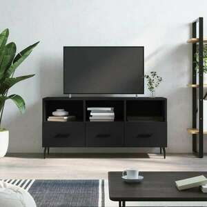 vidaXL fekete műfa TV-szekrény 102 x 36 x 50 cm kép