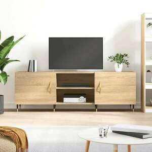 vidaXL sonoma tölgyszínű szerelt fa TV-szekrény 150x30x50 cm kép