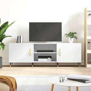 vidaXL fehér szerelt fa TV-szekrény 150 x 30 x 50 cm kép