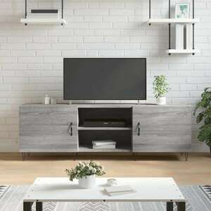 vidaXL szürke sonoma színű szerelt fa TV-szekrény 150x30x50 cm kép
