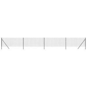 Antracitszürke horganyzott acél dróthálós kerítés 1, 1 x 10 m kép
