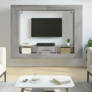 vidaXL szürke sonoma színű szerelt fa TV-szekrény 152x22x113 cm kép