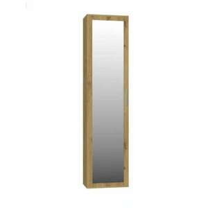 Előszoba szekrény tükörrel - Holzmeister - 50 x 180 cm - arany tölgy kép