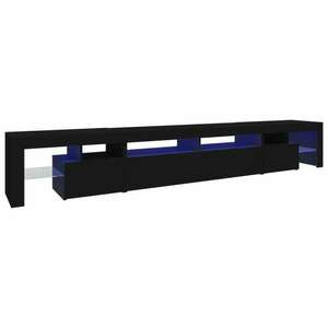 vidaXL fekete TV-szekrény LED-világítással 260x36, 5x40 cm kép