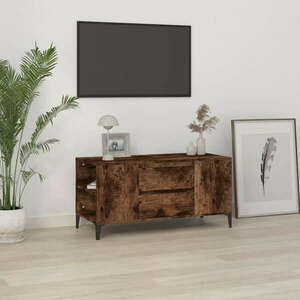 vidaXL füstös tölgyszínű szerelt fa TV-szekrény 102x44, 5x50 cm kép
