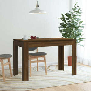 vidaXL barna tölgyszínű szerelt fa étkezőasztal 120 x 60 x 76 cm kép