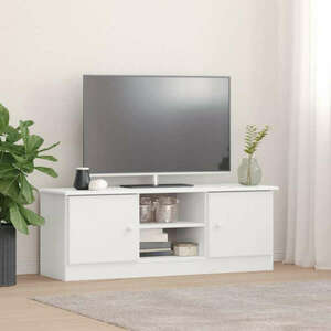 vidaXL ALTA fehér tömör fenyőfa TV-szekrény 112x35x41 cm kép
