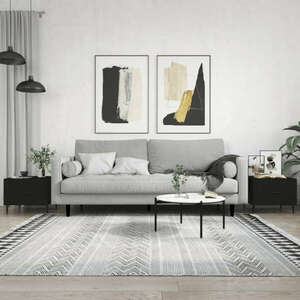 vidaXL 2 db fekete színű szerelt fa kisasztal 40 x 40 x 40 cm kép