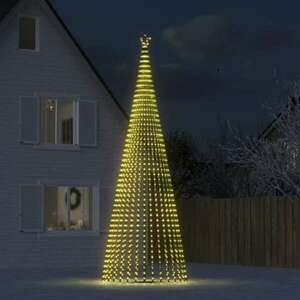 vidaXL meleg fehér karácsonyfa fénykúp 1544 LED 500 cm kép