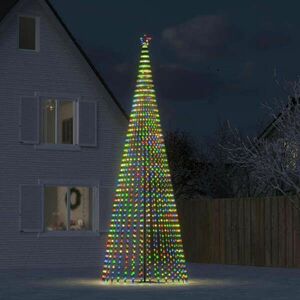 vidaXL színes karácsonyfa fénykúp 1544 LED-del 500 cm kép