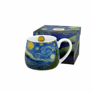 D.G.28621 Porcelánbögre 430ml, dobozban, Van Gogh: Csillagos éj kép