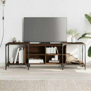 vidaXL barna tölgy színű szerelt fa TV-szekrény 153 x 37 x 50 cm kép