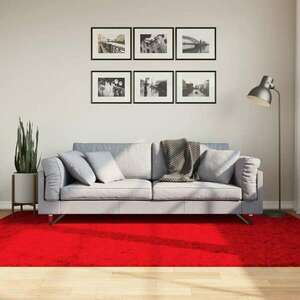 vidaXL piros rövid szálú puha és mosható szőnyeg 160 x 230 cm kép