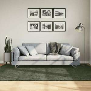 vidaXL lombzöld rövid szálú puha és mosható szőnyeg 160 x 230 cm kép