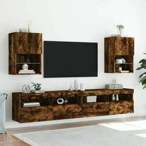 vidaXL füstös tölgy színű szerelt fa TV-szekrény 30, 5 x 30 x 60 cm kép