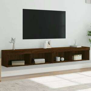 vidaXL 2 db barna tölgy színű TV-szekrény LED-ekkel 100x30x30 cm kép