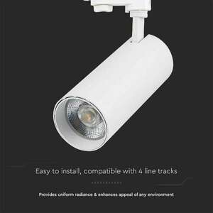 V-TAC COB LED sínes spotlámpa, 40W, 3in1 színhőmérséklet, fehér h... kép