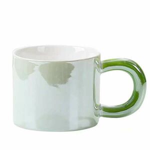 Pufo Glossy kerámia bögre teához, kávéhoz, 250 ml, zöld kép