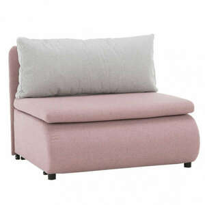 Kinyitható fotel, rózsaszín/világosszürke KENY NEW kép
