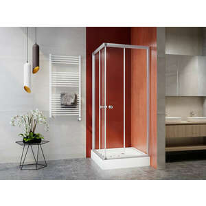 Szögletes zuhanykabin, 5mm víztiszta üveggel kép