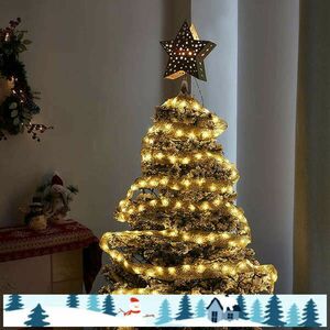 LED karácsonyi szalag, karácsonyfadísz 3 m Arany kép