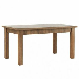 Széthúzható ebédlőasztal, tölgyfa lefkas, 160-203x90 cm, MONTANA STW kép
