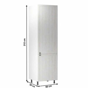 Hűtőgép szekrény, fehér/sosna andersen, balos, PROVANCE D60R kép