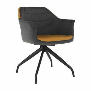 Forgó szék, szürke, camel Velvet szövet/fekete, RATOKO kép