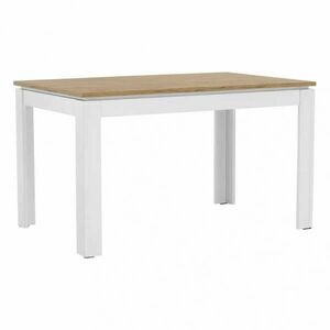 Kihúzható asztal, fehér/wotan tölgy 135-184x86 cm, VILGO kép
